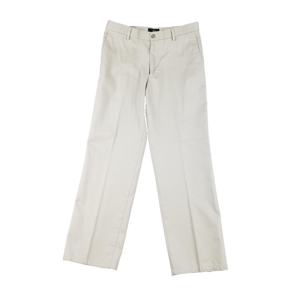 Dockers Pants Mens 33x32 Beige Straight Fit Chino Classic Casual 100% Cotton - Picture 1 of 14